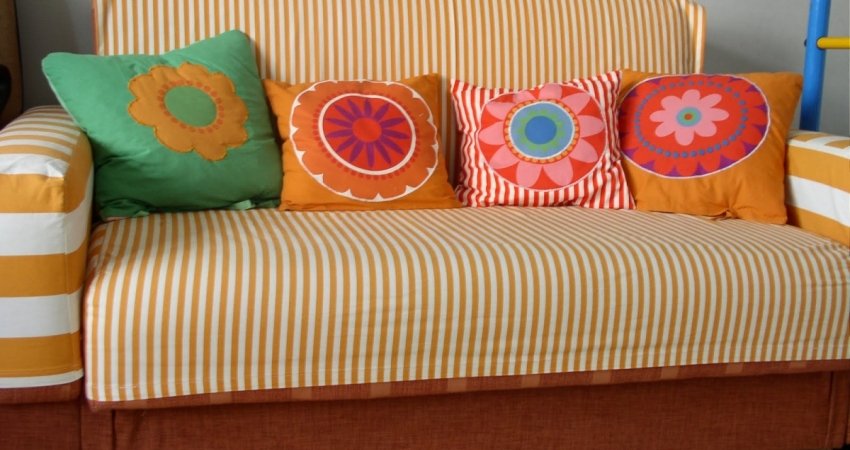 6 видов декоративных подушки на диван: как сшить своими руками, наволочки