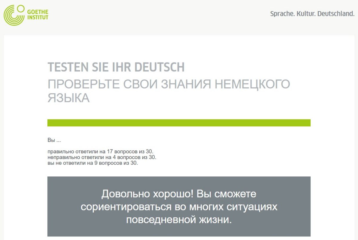 Гете институт тест. Тест от Гете института шкала. Институт гёте структура. Гете институт тест а-2.